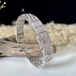 Luxury Hexagon Diamond Bracelet - Art Deco Statement, Elegant Wedding, Anniversary Gift, Handcrafted Sparkle, Vintage Glamour for Her